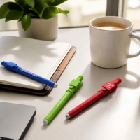 Stylo bille en plastique dépoli en gros avec logo personnalisé, multicolore, promotionnel, pour le bureau, l'école, l'hôtel, cadeaux