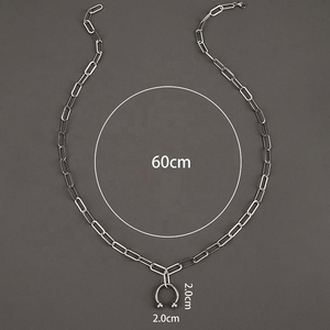 Vente en gros de chaînes en acier inoxydable design personnalisé pour femmes hommes colliers tendance bijoux de corps pour les occasions d'anniversaire ne se fanent jamais - Product Image 4