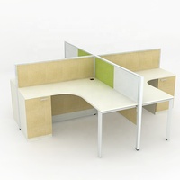 Poste de travail exécutif cabine bureau bureau bureau en bois banc de travail moderne pour bureau d'atelier