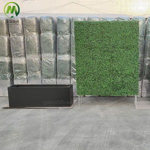 ألواح عمودية مخصصة من النباتات الصناعية ، جدار أخضر صناعي مضاد للأخدود ومضاد للأخدود من النباتات الصناعية للمساحات الخاصة - Product Image 5