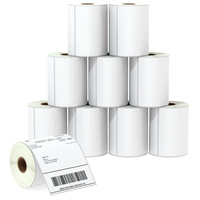 L'imprimante thermique blanche 4x6 marque les étiquettes thermiques de 100x150mm 4x6 pour l'expédition et l'emballage
