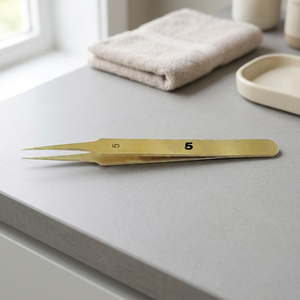 Pince à épiler en laiton n° 5, 120 mm, pointe fine, outils de précision pour la fabrication de bijoux, outils de bijoutier, outils anti-magnétiques pour bijoux | GS1486/5 - Product Image 3