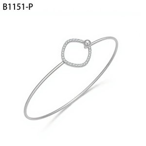 แฟชั่น BRAZALETE กำไลเซอร์โคเนีย B1151 สำหรับผู้หญิงเครื่องประดับคุณภาพสูง - Product Image 1