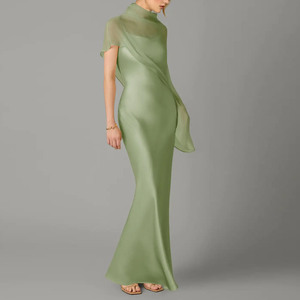 Robe fourreau sans manches à col rond pour femme, coupe ajustée, longueur genou, couleur unie, tenue professionnelle de bureau, tissu tissé anti-plis - Product Image 3