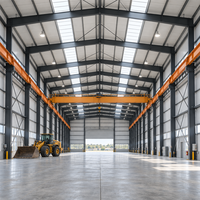 Entrepôt à structure métallique, bâtiment industriel conçu sur mesure pour les centres de distribution et les installations de production