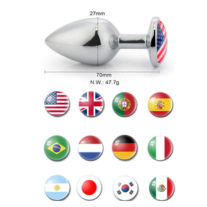 ที่เสียบก้นจิวเวลรี่โลหะหลากสี,ที่เสียบทวารหนักที่เสียบต่อมลูกหมากเซ็กซ์ทอยสำหรับผู้ใหญ่และผู้ชายผู้หญิง - Product Image 6