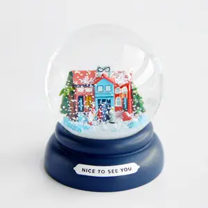 زخرفة من maison cadeau de maison de cadeau de maillettes poule de neige/Globe de neige