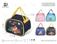 Borsa Termica Portatile per Pranzo in Tessuto Oxford 600D con Chiusura a Cerniera, Rivestimento in PEVA, Design Cartoon - Product Image 1