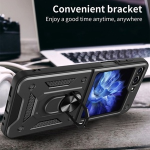 Funda Protectora de TPU para PC con Soporte de Anillo para Samsung Galaxy Z Flip 6 5 4 3 - Product Image 2