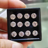 VVS Clarity Synthetic Diamond Gemstone, 6.5mm
