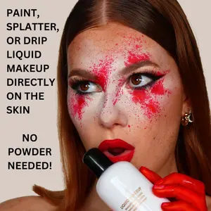 4.06 Oz /120ml Makeup Liquid Makeup GLOW BLUE Face And Body Paint