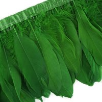 Violet couture tissu ruban plume d'oie frange garniture pour bricolage artisanat vêtements robe Costume chapeau accessoire fête décor à la maison