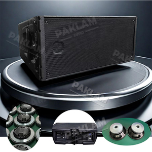 Lhdl 210a כפול 10 אינץ 'מקצועי אודיו מופעל מערכת סאונד דו-כיוונית שורה רמקולים עם בניית מתכת - Product Image 2