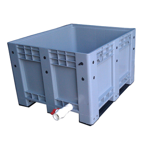 Midwell công nghiệp rắn nhựa <span class=keywords><strong>Pallet</strong></span> Thùng nestable Stackable đục kho lưu trữ hộp để lưu trữ dễ dàng - Product Image 2