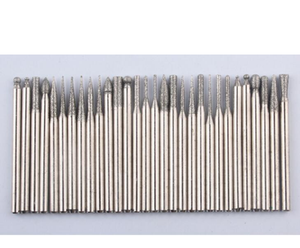 Fraise diamant de haute qualité 30 pièces, en plastique, <span class=keywords><strong>pour</strong></span> graver, ciseleur, découpeur, outil rotatif <span class=keywords><strong>Dremel</strong></span>, foret - Product Image 1