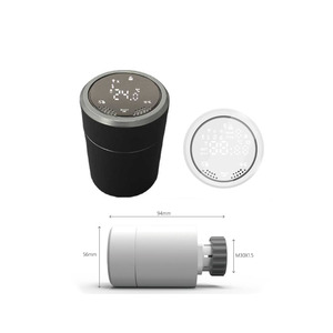 Termostato Intelligente Zigbee HY367 TRV Compatibile con Apple <span class=keywords><strong>Homekit</strong></span> M30*1.5 per Caldaia, Controllo Remoto tramite App WiFi per Casa Intelligente - Product Image 1