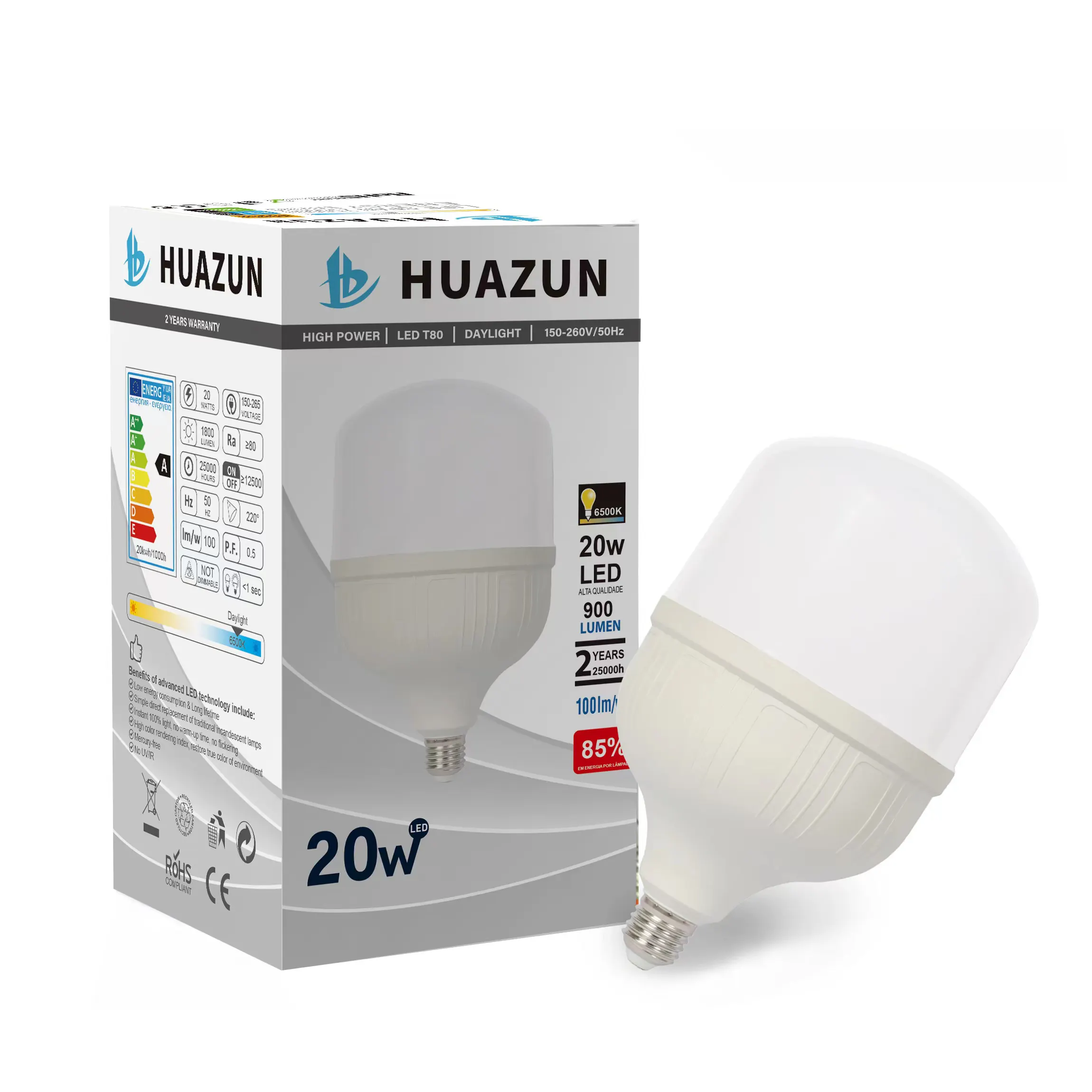 E27 Warm White Plastic Cover Led Bulb Skd Bulbs Led Light T Shape Foco Led Light Bulbs