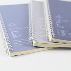 A5 B5 tùy chỉnh xoắn ốc máy tính xách tay 60 trang 80gsm giấy với tái chế <span class=keywords><strong>PP</strong></span> Bìa Mở thiết kế phẳng - Product Image 4