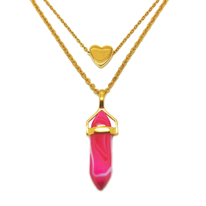 Collares Largos de Joyería Única Olivia, Collares de Moda para Mujer, Colgantes de Piedra Azul Personalizados en Oro, Collares con Piedra de Nacimiento - Product Image 3