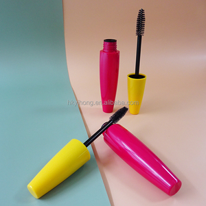 Wholesale Pink and Yellow <b>Plastic</b> Mascara <b>Tube</b> with Screw Cap Injection Color 18ml Cosmetic Container Empty Eyelash <b>Tube</b> - Product Image 3