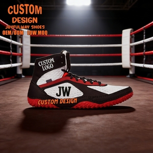 Zapatos de <span class=keywords><strong>Boxeo</strong></span> de Diseño Personalizado de Alta Gama, Zapatos de <span class=keywords><strong>Boxeo</strong></span> y Lucha Libre Transpirables de Cuero de Caña Alta para Hombre y <span class=keywords><strong>Mujer</strong></span> - Product Image 2