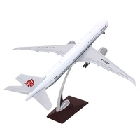 B777-300 de simulation personnalisé 37cm modèle d'avion en résine Boeing 777 modèle d'avion de passagers 1/200 échelle cadeau de promotion