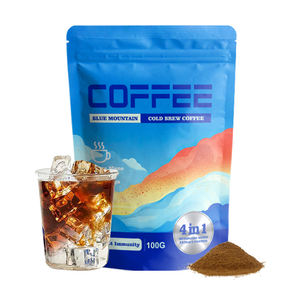 Café froid AMULYN Aracabi <span class=keywords><strong>Blue</strong></span> <span class=keywords><strong>Mountain</strong></span> 4 en 1, poudre de café aux champignons, goût neutre, en sachet - Product Image 1