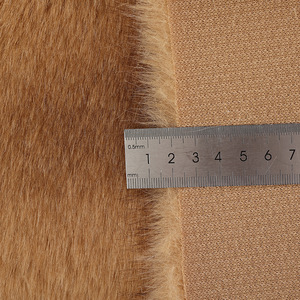 Jtfur fabbrica vendite dirette lunga pelliccia stampa alta qualità pelosa tessuto in pelliccia per indumenti coperta tappeto - Product Image 3