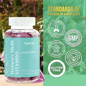 Multivitamines pour femmes en gélules molles, sans gluten, formule scientifique pour soutenir l'immunité et l'énergie naturelle, OEM/ODM, échantillon disponible. - Product Image 4