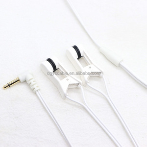 Chất lượng cao tùy chỉnh 2.5mm lưỡng cực Nam để kép ECG ekg Silicone Tai Clip Cáp - Product Image 1