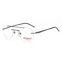 Gafas Unisex Universales de Metal para Miopía, Lentes de PC Transparentes Resistentes a Impactos, Monturas de Gafas Ópticas con Logotipo Personalizado Disponible