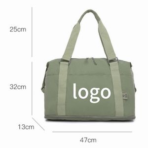 대용량 경량 여성용 핸드헬드 여행 가방 접이식 확장형 스포츠 피트니스 수하물 여행 더플백 - Product Image 2