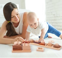Rompecabezas Tangram de madera educativos para niños de 2 a 4 años, juego de bloques de madera geométricos, juguete de aprendizaje divertido