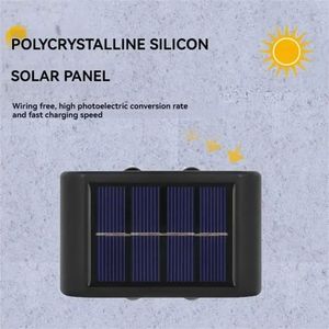 Lámpara Solar de Pared de 4 LED, Impermeable, para Exteriores, Ilumina Hacia Arriba y Hacia Abajo, Decoración para Jardín, Patio y Hogar, Luces Solares Exteriores - Product Image 5
