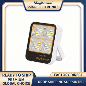 Linterna Solar Recargable MHF02, Linterna LED Impermeable IP65 para Camping, Soporte Magnético, Banco de Energía, Senderismo, Emergencias, GaN - Product Image 1