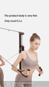 Fitness à domicile mural câble Crossover Trainer <span class=keywords><strong>Machine</strong></span> en acier <span class=keywords><strong>pour</strong></span> la <span class=keywords><strong>musculation</strong></span> jambe <span class=keywords><strong>dos</strong></span> poitrine bras entraînement comprend Fitness - Product Image 4