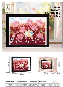 <span class=keywords><strong>Puzzle</strong></span> de construction paysager en plastique écologique fait main, 713 pièces, jouet DIY, décoration de bureau apaisante, cadeau d'anniversaire - Product Image 2