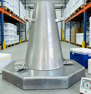 Alat Uji Aliran Beton Abrams <span class=keywords><strong>Slump</strong></span> Cone Berlapis Seng Kelas Industri - Product Image 4