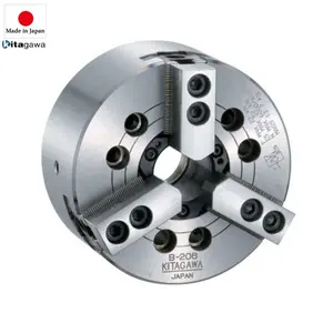 Japan B-208 Power Chuck Japanse Kitagawa Chuck Hoge Precisie Goedkope Draaibank 3 Kaak Holle Zelfcentrerende Hydraulische Klauwplaat