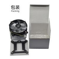 Ventilateur de refroidissement PMW haute vitesse et faible bruit 12V DC avec dissipateur thermique pour processeur Intel, refroidisseur CPU pour Intel Socket 1150 1151 1156 1155