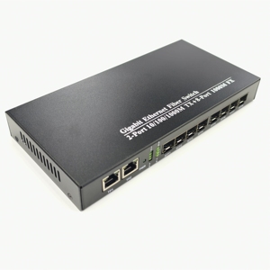 High Quality 1000Mbps 2RJ45 8SFP Gigabit <b>Ethernet</b> Fiber <b>Switch</b> Fiber <b>Ethernet</b> Media Converter - Product Image 1