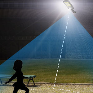 屋外ABS防水<span class=keywords><strong>3</strong></span>つの照明モードワイヤレスリモートLEDソーラーモーションセンサーウォール街路灯ガーデンパティオ用 - Product Image 3