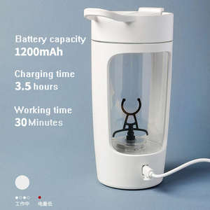 Bouteille de sport en plastique électrique de 650 ml avec logo personnalisé pour <span class=keywords><strong>shaker</strong></span> de protéines, blender, fitness, gym, voyage, boisson directe, écologique - Product Image 1