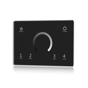 Relpower REL Power <b>Dimmer</b> Led Controller 4-Channel Dmx Control Touch Panel Plastic Easy Installation Black - Product Image 1