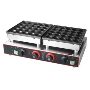 Back ausrüstung Waffel kugel hersteller Bombe brennende Takoyaki-Maschine 50 Löcher Pfannkuchen maschine Elektrische industrielle Krepp maschine