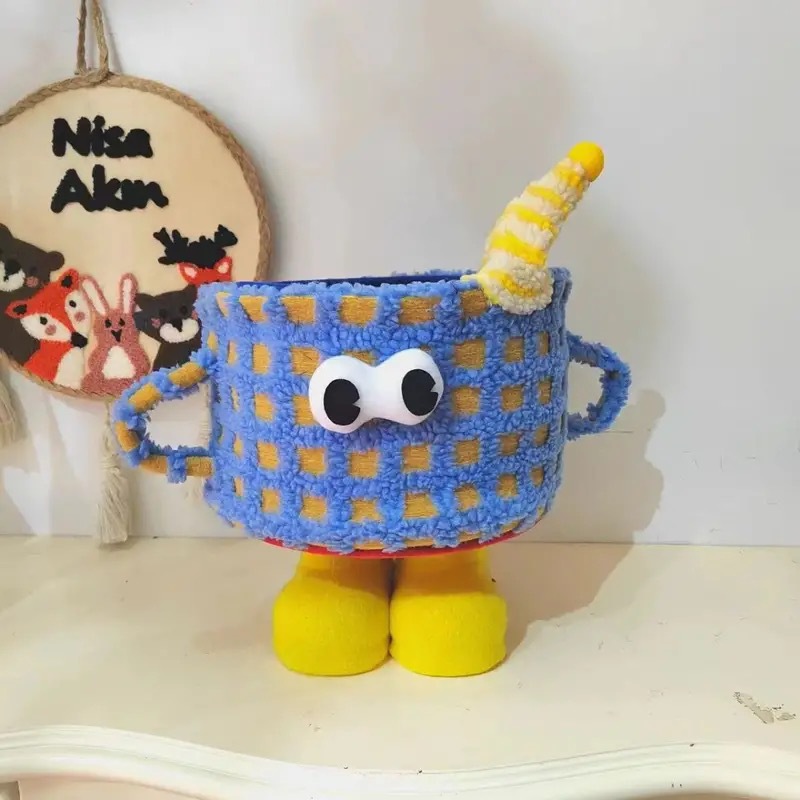 Sky Blue Checkered Monster