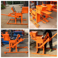 Machine de fabrication de briques manuelle 2-40 pour blocs de terre cuite