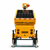 Tour de sécurité mobile solaire UNI-T4H avec caméra CCTV, batterie LFP de 16 kWh, autonomie de 40,5 jours et surveillance à distance