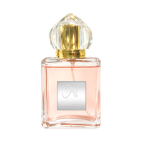 Parfum pour femmes 100 ml, parfum floral sucré longue durée, capuchon en cristal doré de luxe, parfum pour femmes pour cadeau, OEM ODM