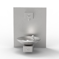 Fontaine à eau et distributeur de bouteilles mural TB9-1F ADA, résistant aux vandales